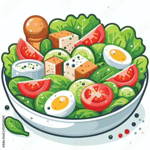 healthy, lunch, food, cheese, meal, lettuce, fresh, salad, green, gourmet, bread, parmesan, delicious, sauce, vegetable, dinner, caesar, bowl, chicken, appetizer, cuisine, dish, crouton, grilled, plat