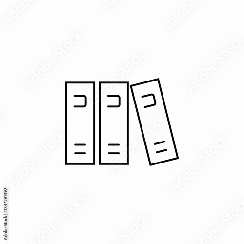 bind folders icon sign vector