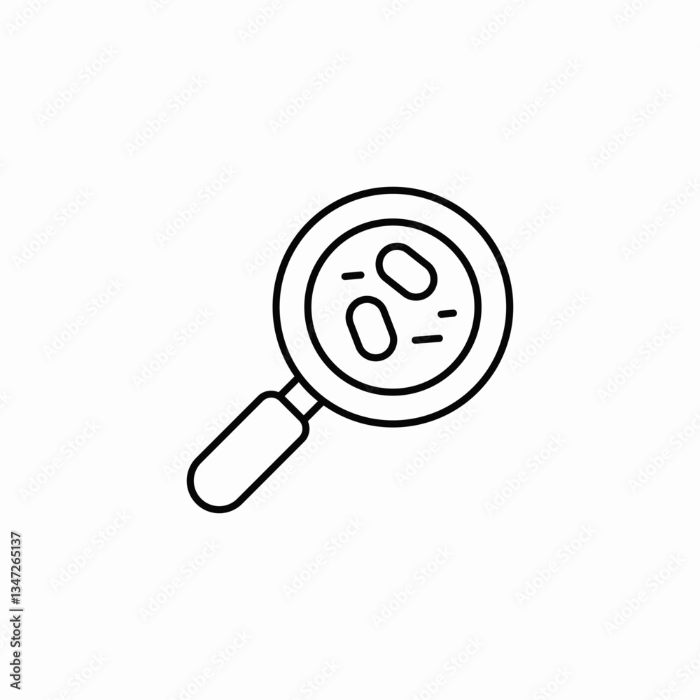 microorganism view icon sign vector