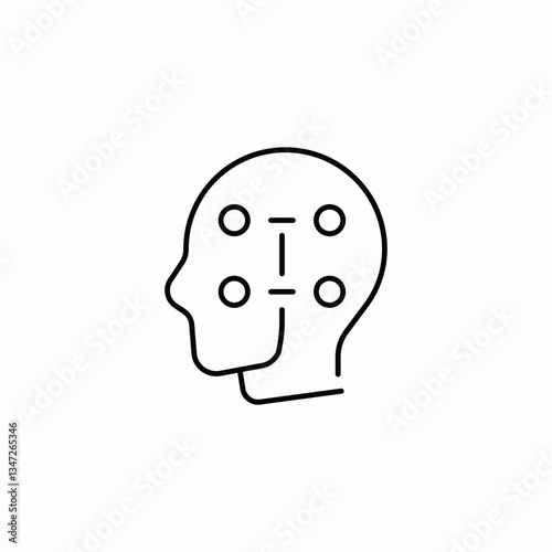 mind connect icon sign vector
