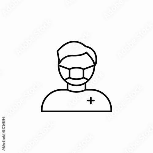 nurse staff icon sign vector