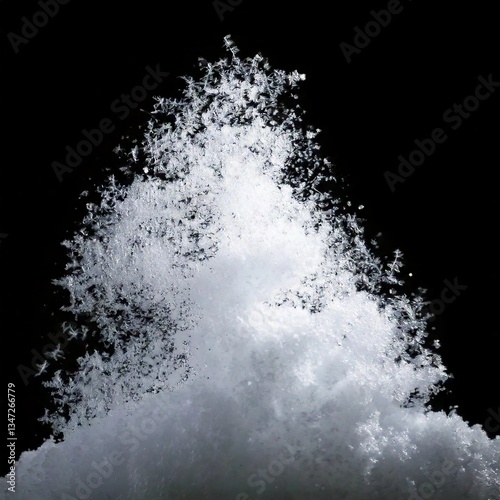 water splash on black background