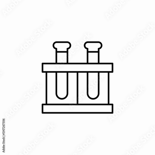 test tubes icon sign vector