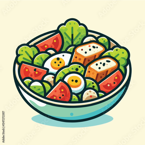 healthy, lunch, food, cheese, meal, lettuce, fresh, salad, green, gourmet, bread, parmesan, delicious, sauce, vegetable, dinner, caesar, bowl, chicken, appetizer, cuisine, dish, crouton, grilled, plat