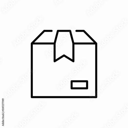 cardboard seal icon sign vector