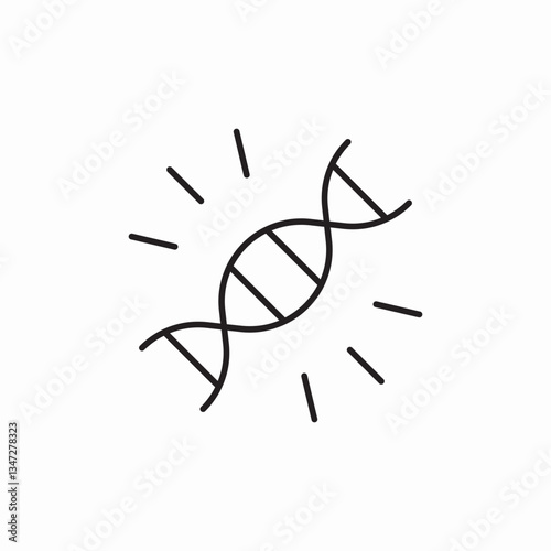 dna chain icon sign vector