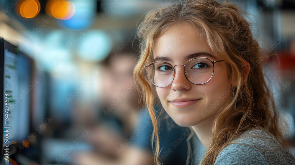Young researchers testing AI-driven handwriting recognition software, demonstrating how machine learning can assist in dyslexia studies Young researchers testing AI-driven handwriting recognition software, demonstrating how machine learning can assist in dyslexia studies