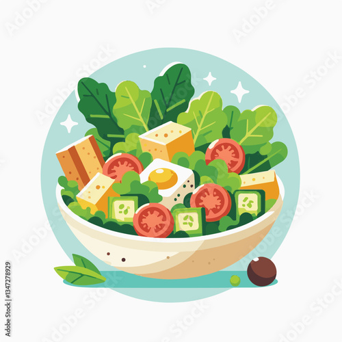 healthy, lunch, food, cheese, meal, lettuce, fresh, salad, green, gourmet, bread, parmesan, delicious, sauce, vegetable, dinner, caesar, bowl, chicken, appetizer, cuisine, dish, crouton, grilled, plat