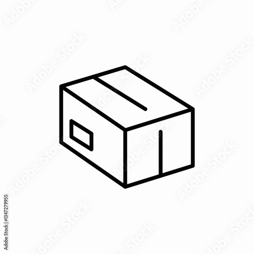 long box icon sign vector