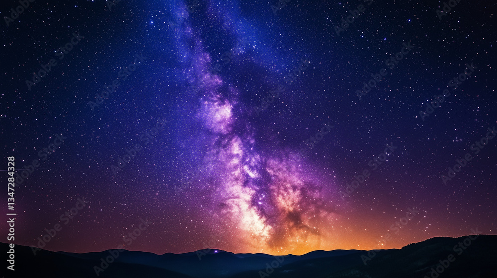 Naklejka premium starry night sky