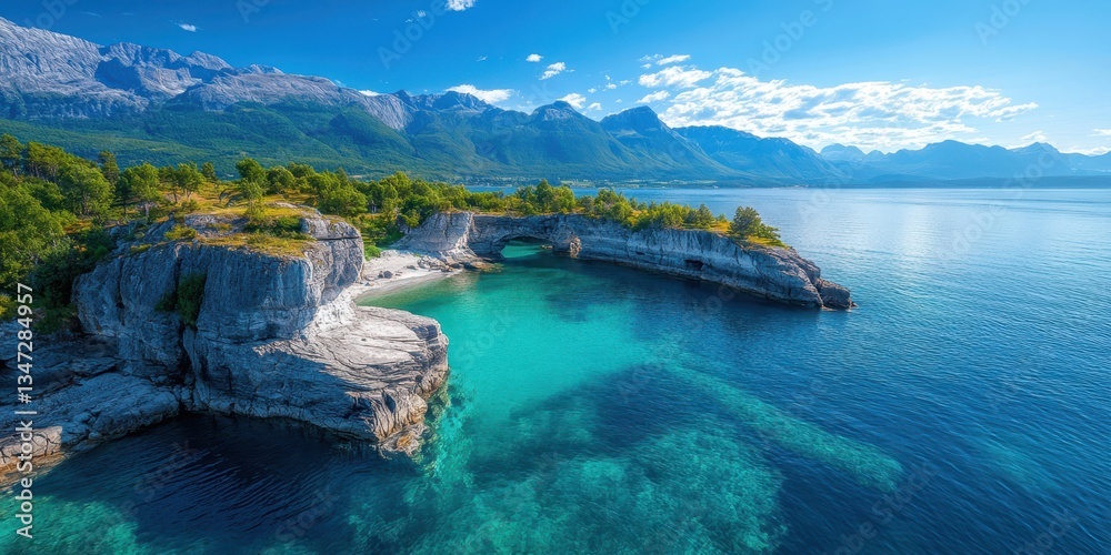 Fototapeta premium Alaska landscape banner
