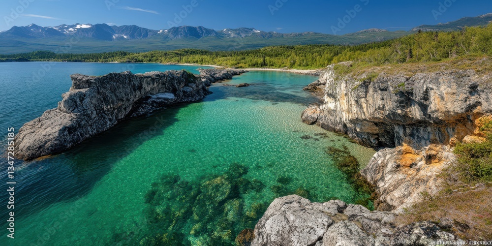 Fototapeta premium Alaska landscape banner