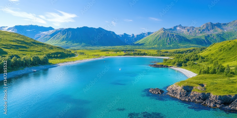 Alaska landscape banner