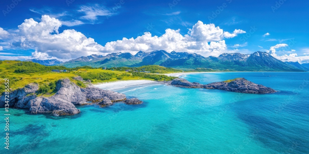 Fototapeta premium Alaska landscape banner