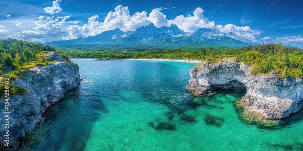 Alaska landscape banner
