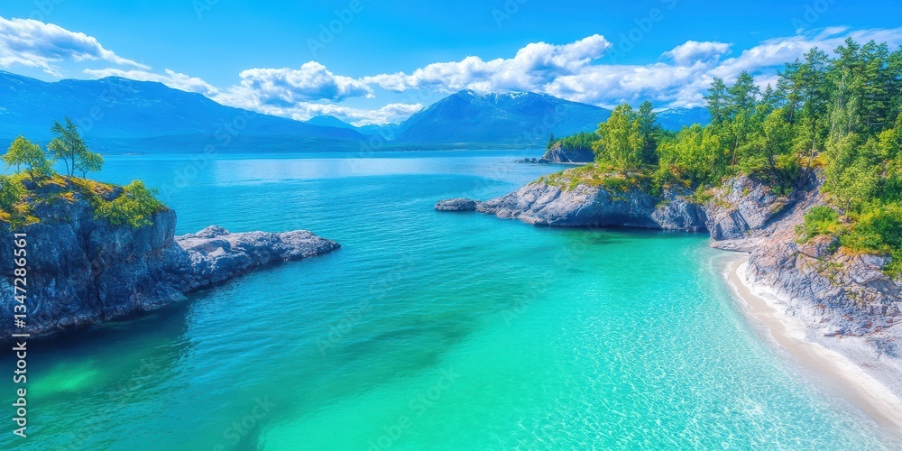 Fototapeta premium Alaska landscape banner