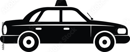 taxi cab black  silhouette  vector,taxi cab clipart