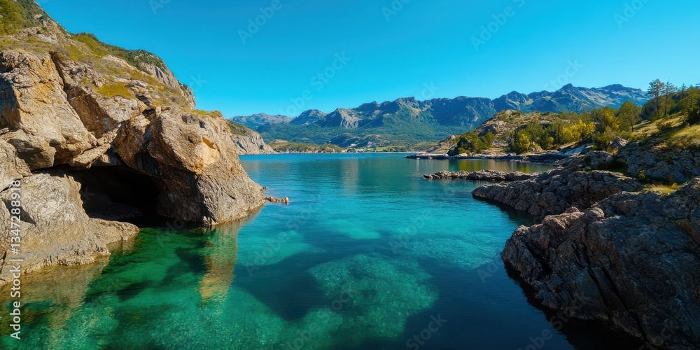 Fototapeta premium Alaska landscape banner