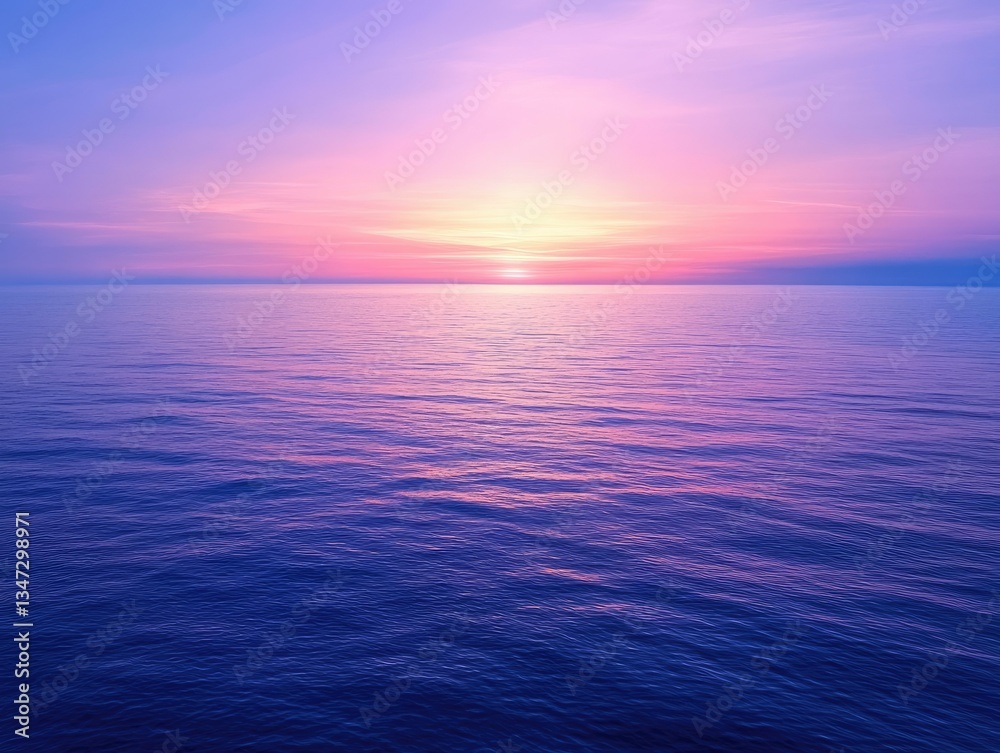 Obraz premium Serene Sunset Over Water