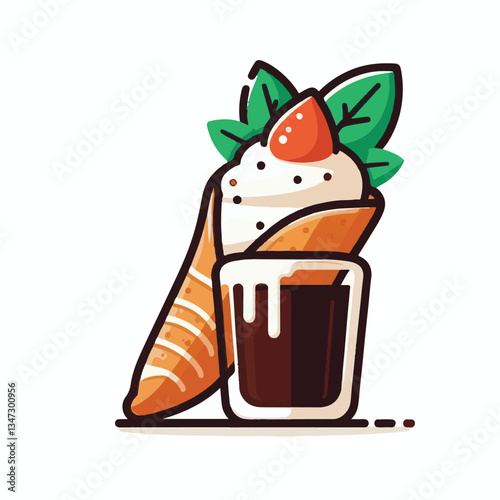 dessert, pastry, sweet, cannoli, food, chocolate, cream, italian, delicious, bakery, gourmet, italy, traditional, cannolo, background, sicily, breakfast, white, filling, creamy, sugar, baked, crust, c