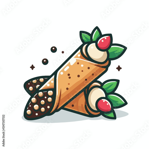 dessert, pastry, sweet, cannoli, food, chocolate, cream, italian, delicious, bakery, gourmet, italy, traditional, cannolo, background, sicily, breakfast, white, filling, creamy, sugar, baked, crust, c