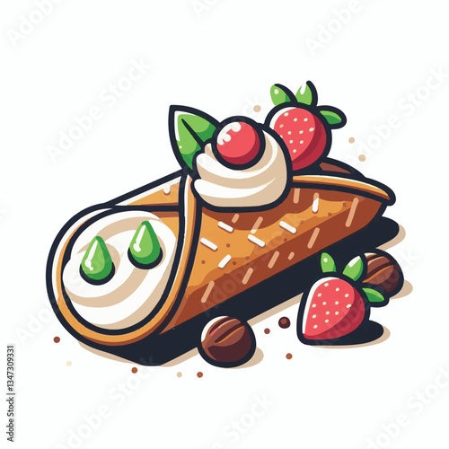dessert, pastry, sweet, cannoli, food, chocolate, cream, italian, delicious, bakery, gourmet, italy, traditional, cannolo, background, sicily, breakfast, white, filling, creamy, sugar, baked, crust, c