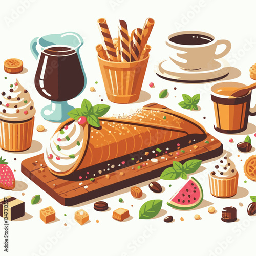dessert, pastry, sweet, cannoli, food, chocolate, cream, italian, delicious, bakery, gourmet, italy, traditional, cannolo, background, sicily, breakfast, white, filling, creamy, sugar, baked, crust, c