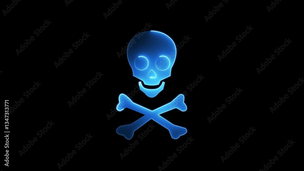 Abstract shape icon of human danger skull design decorations .skull and crossbones icon animation best object on black that danger for human life. Abstract shape icon of human danger skull design decorations .skull and crossbones icon animation best object on black that danger for human life.