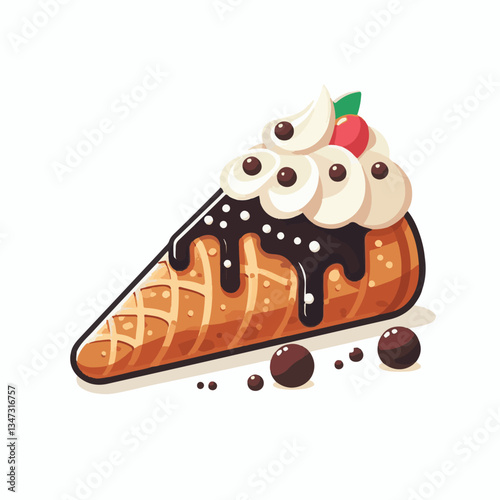 dessert, pastry, sweet, cannoli, food, chocolate, cream, italian, delicious, bakery, gourmet, italy, traditional, cannolo, background, sicily, breakfast, white, filling, creamy, sugar, baked, crust, c