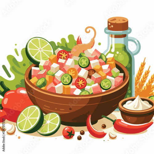 ceviche, food, seafood, gourmet, lime, fresh, meal, fish, appetizer, delicious, cuisine, citrus, peru, peruvian, restaurant, raw, cebiche, marinated, cilantro, onion, seviche, lunch, background, salad