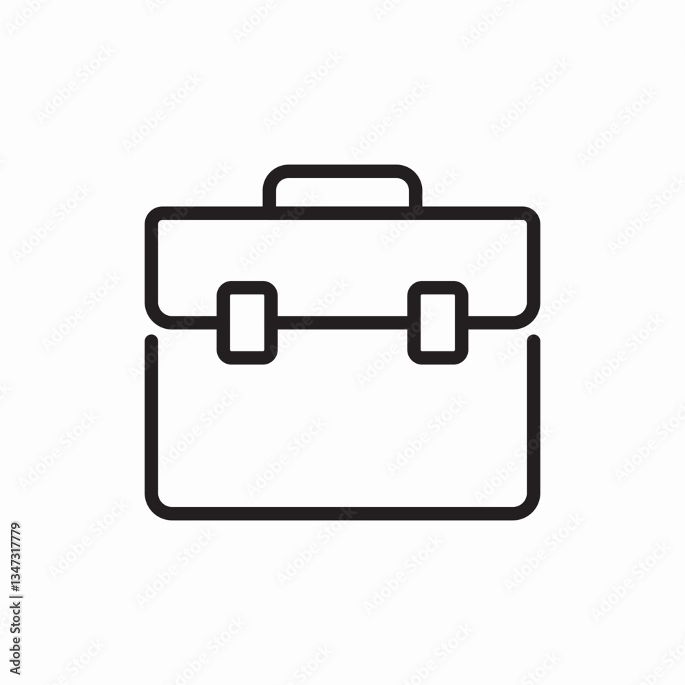 Briefcase business portfolio icon vector sign Briefcase business portfolio icon vector sign