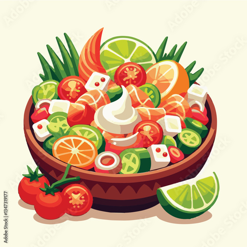 ceviche, food, seafood, gourmet, lime, fresh, meal, fish, appetizer, delicious, cuisine, citrus, peru, peruvian, restaurant, raw, cebiche, marinated, cilantro, onion, seviche, lunch, background, salad