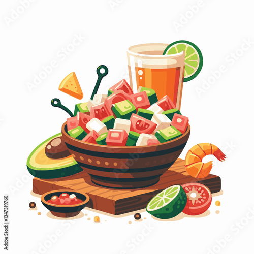 ceviche, food, seafood, gourmet, lime, fresh, meal, fish, appetizer, delicious, cuisine, citrus, peru, peruvian, restaurant, raw, cebiche, marinated, cilantro, onion, seviche, lunch, background, salad