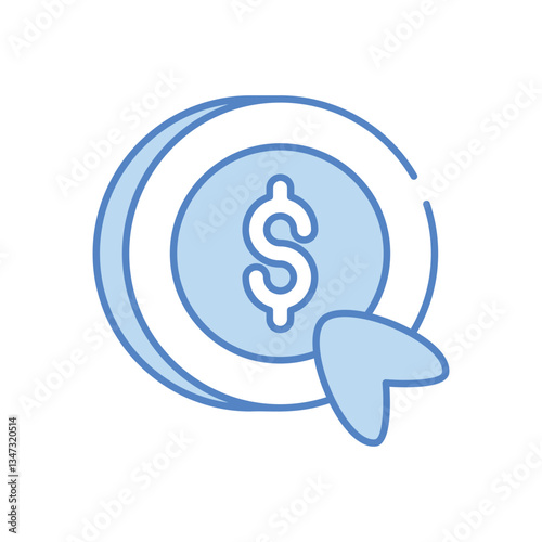 PPC vector icon stock illustration