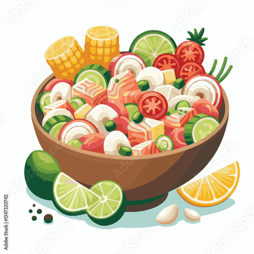 ceviche, food, seafood, gourmet, lime, fresh, meal, fish, appetizer, delicious, cuisine, citrus, peru, peruvian, restaurant, raw, cebiche, marinated, cilantro, onion, seviche, lunch, background, salad