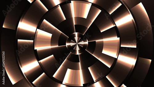 rings animation on black color background animation loop