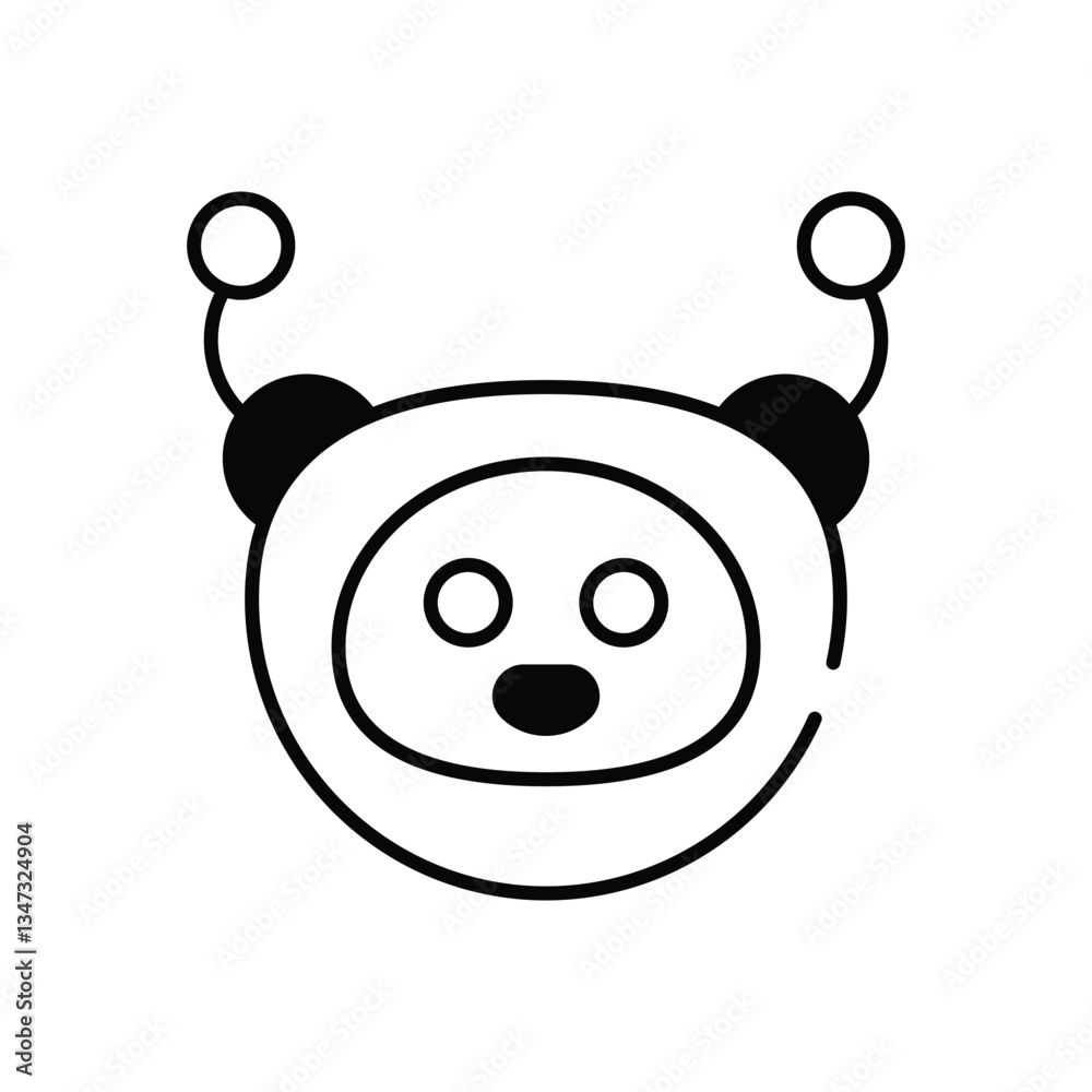 Obraz premium Chatbots vector icon stock illustration