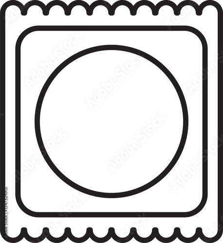 a pack of condoms, safe sex, contraceptive, accessories for sex games, linear black and white icons, doodle and sketch style, hand drawing