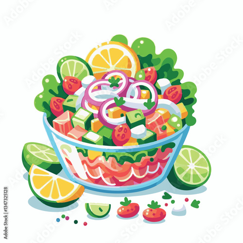 ceviche, food, seafood, gourmet, lime, fresh, meal, fish, appetizer, delicious, cuisine, citrus, peru, peruvian, restaurant, raw, cebiche, marinated, cilantro, onion, seviche, lunch, background, salad