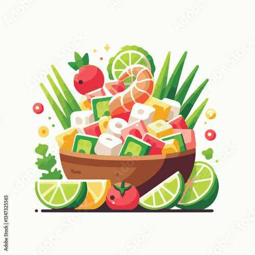 ceviche, food, seafood, gourmet, lime, fresh, meal, fish, appetizer, delicious, cuisine, citrus, peru, peruvian, restaurant, raw, cebiche, marinated, cilantro, onion, seviche, lunch, background, salad