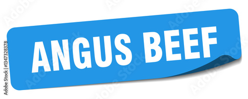 angus beef sticker. angus beef label