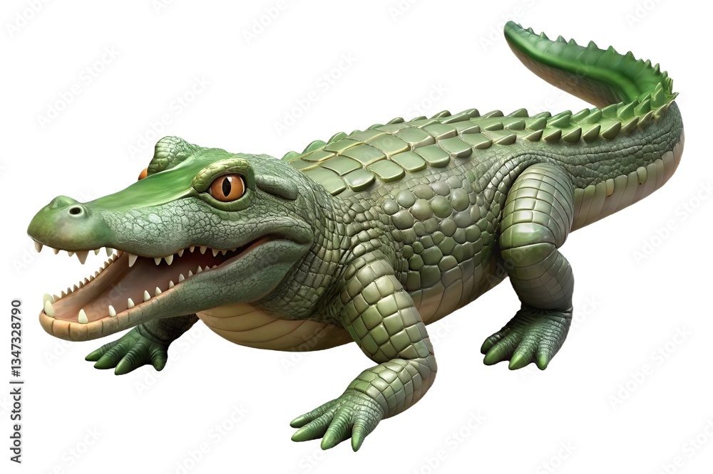 Obraz premium crocodile isolated on white