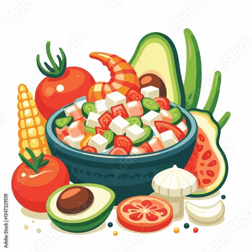 ceviche, food, seafood, gourmet, lime, fresh, meal, fish, appetizer, delicious, cuisine, citrus, peru, peruvian, restaurant, raw, cebiche, marinated, cilantro, onion, seviche, lunch, background, salad