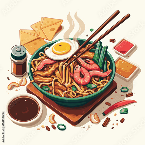 cuisine, delicious, asian, dish, food, traditional, meal, plate, malaysia, chinese, lunch, singapore, penang, dinner, tasty, char, noodles, asia, stir, shrimp, teow, sauce, gourmet, egg, hawker, kway,