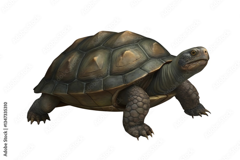 Obraz premium turtle on white background
