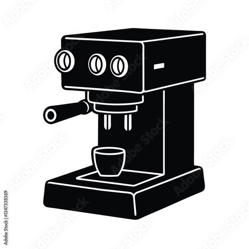 coffee maker on white background