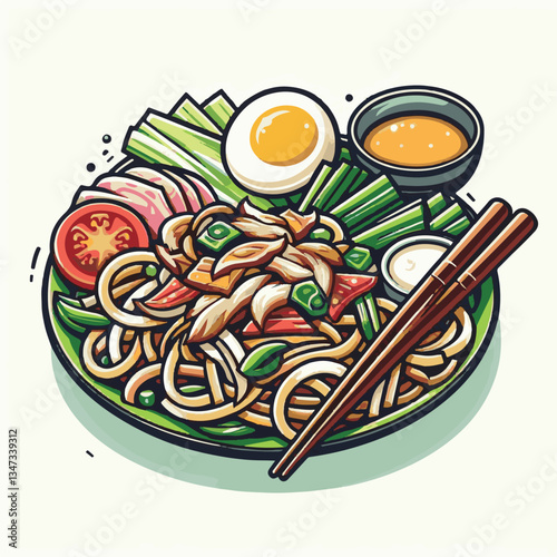 cuisine, delicious, asian, dish, food, traditional, meal, plate, malaysia, chinese, lunch, singapore, penang, dinner, tasty, char, noodles, asia, stir, shrimp, teow, sauce, gourmet, egg, hawker, kway,