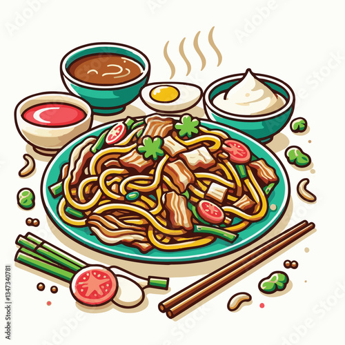 cuisine, delicious, asian, dish, food, traditional, meal, plate, malaysia, chinese, lunch, singapore, penang, dinner, tasty, char, noodles, asia, stir, shrimp, teow, sauce, gourmet, egg, hawker, kway,
