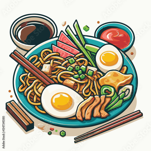 cuisine, delicious, asian, dish, food, traditional, meal, plate, malaysia, chinese, lunch, singapore, penang, dinner, tasty, char, noodles, asia, stir, shrimp, teow, sauce, gourmet, egg, hawker, kway,