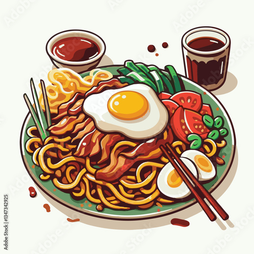 cuisine, delicious, asian, dish, food, traditional, meal, plate, malaysia, chinese, lunch, singapore, penang, dinner, tasty, char, noodles, asia, stir, shrimp, teow, sauce, gourmet, egg, hawker, kway,